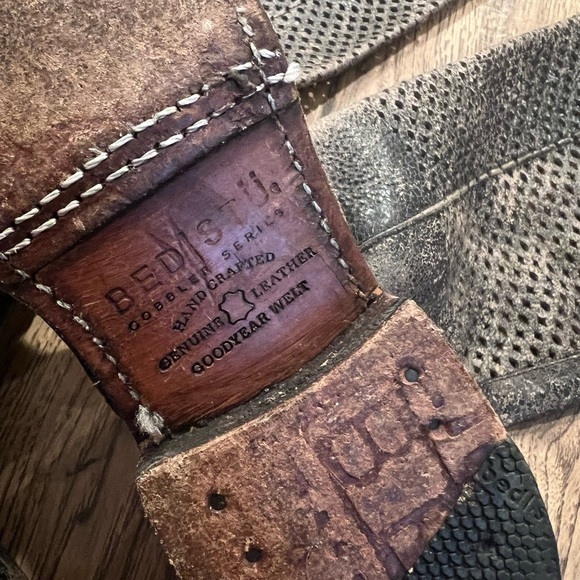 Bed Stu leather zip Boots distressed Cobbler Series-size 6.5 - Picture 4 of 6